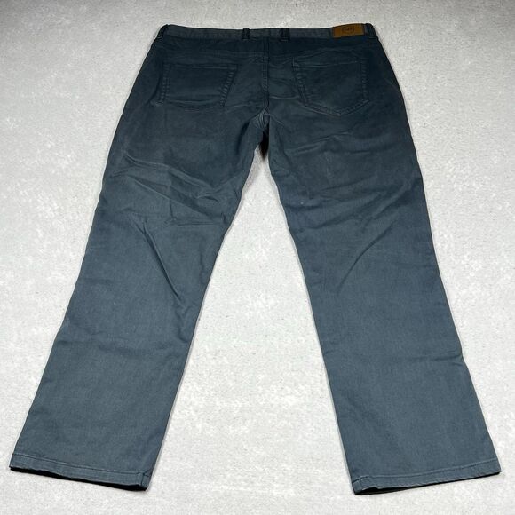 Peter Millar Chino Pants Mens Size 36 Blue Green Straight Leg Golf Solid Work - Picture 7 of 11